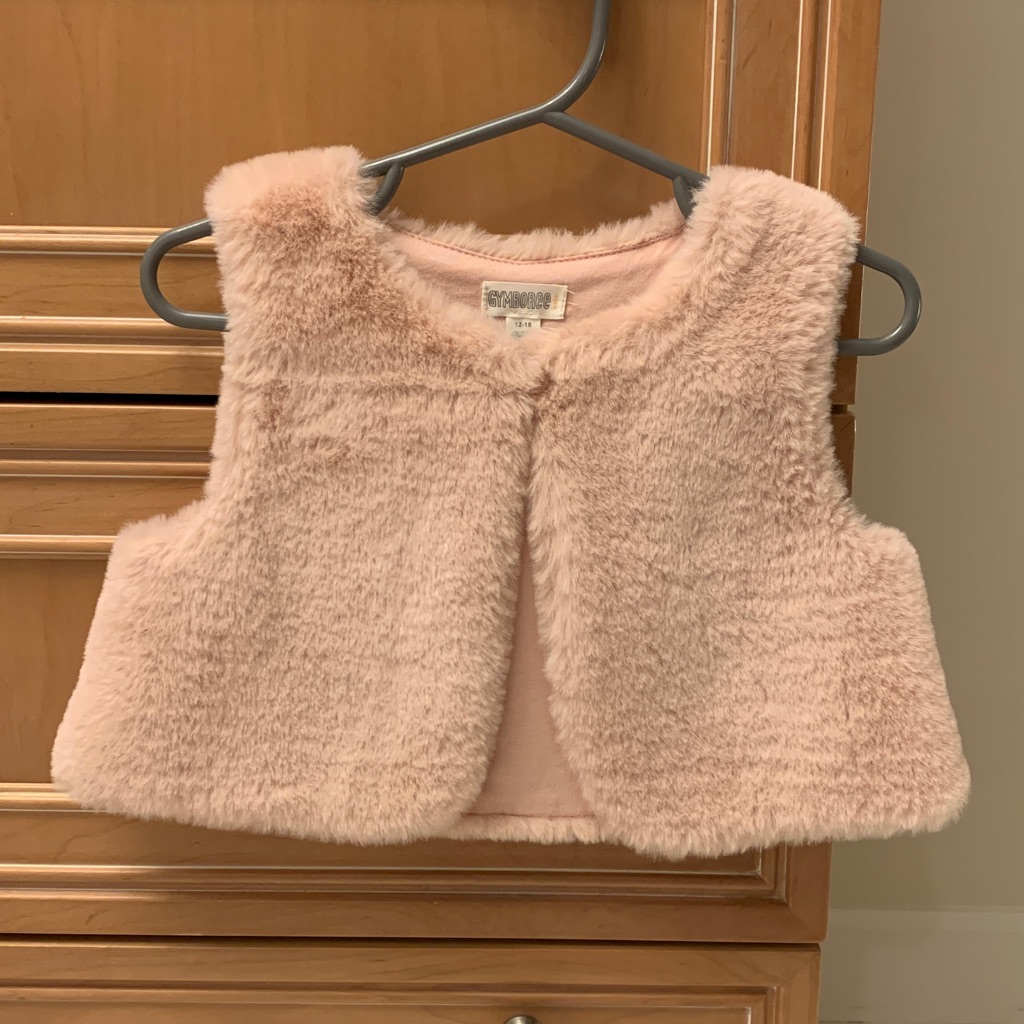 Nwot-Gymboree Blush Faux Fur Vest